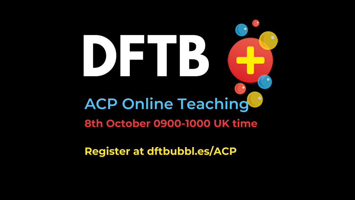 Join us for our next ACP online teaching session on Thurs 8th Oct 0900-1000 (UK).

Topics: neonatal emergencies, the use of case-based discussion, and when is a head injury not a head injury.

It’s free, but please register in advance here:

dftbubbl.es/ACP