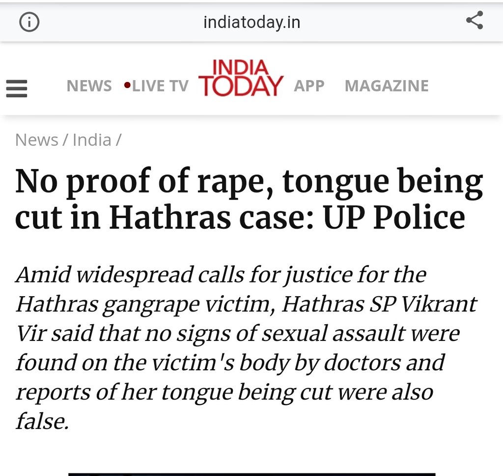 Jitendra1997K's tweet photo. As a father,I appeal to #YogiAdityanath govt, not to do cheap caste politics in #HathrasCase for vote bank

It is shameful that a botched investigation is being done.
No proof of rape?😡

If we want #JusticeForManishaValmiki then demand #ResignAdityanath https://t.co/hBj6Q5Bxtu