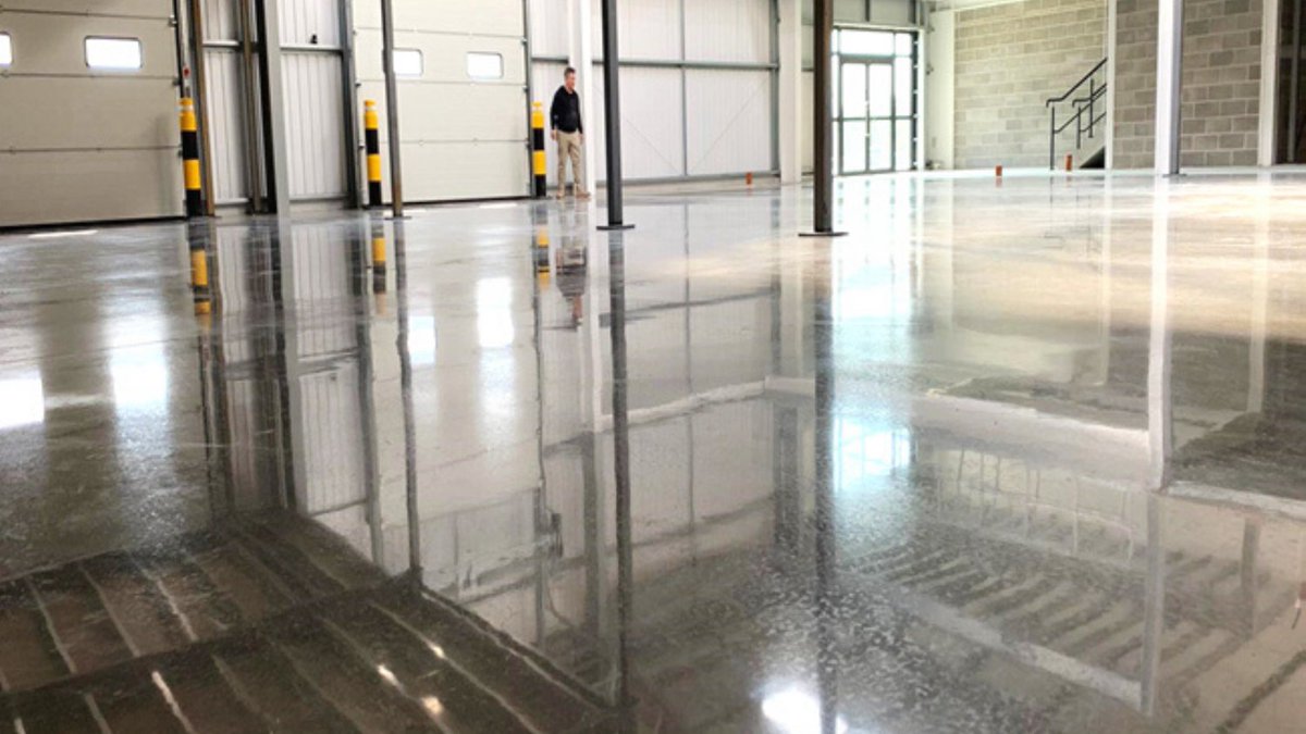 Simple. Polished concrete perfection. #polishedconcrete #london #flooring