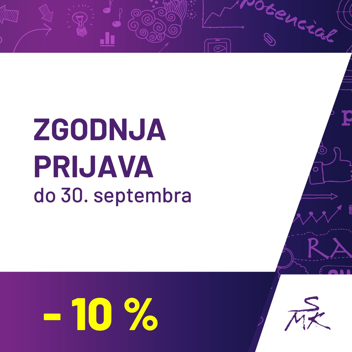 ❗️Le še danes lahko izkoristite zgodnje prijave in največji marketinški dogodek v Sloveniji obiščete ugodneje❗️
➡️ buff.ly/3mzQnHQ
#25SMK #konferenca #marketing