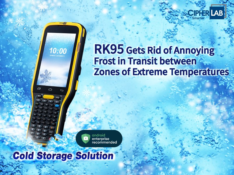 CipherLab's tweet image. Users working in cold environments will encounter challenges as they will often have to move between frigid and warmer workplaces from time to time. CipherLab’s new RK95 cold storage model meets and these vital requirements. Learn more: cipherlab.com/en/product-274…