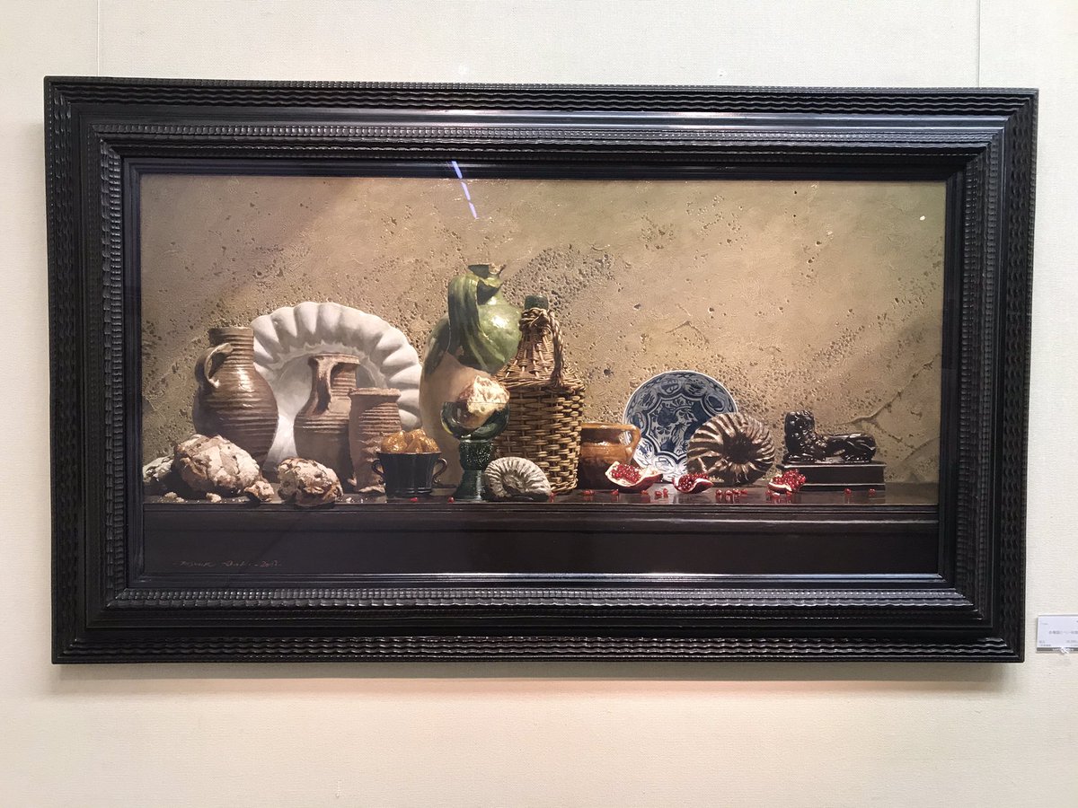 青木敏郎展は、日本橋三越で本日スタート。正統の写実絵画というに