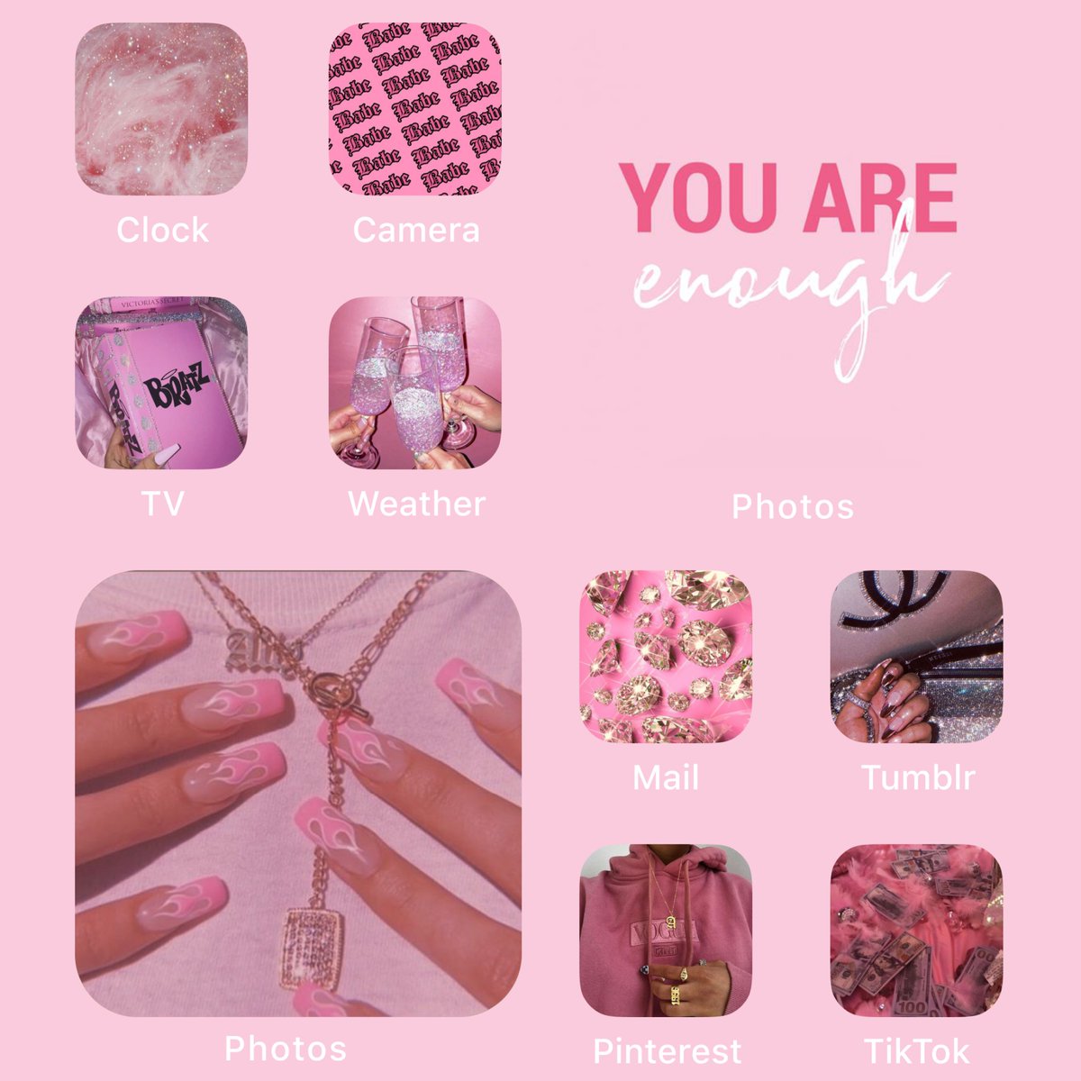💖 Pink Baddie Photo Icon Set 💖 Available in ScreenKit app today! 👉 Download ScreenKit app and try for yourself. (LINK IN BIO)

#screenkit #screenkitapp #ios14 #ios14appicons #ios14homescreen #ios14wallpapers #ios14aesthetic #ios14homescreeninspo #ios14widgets #ios14features
