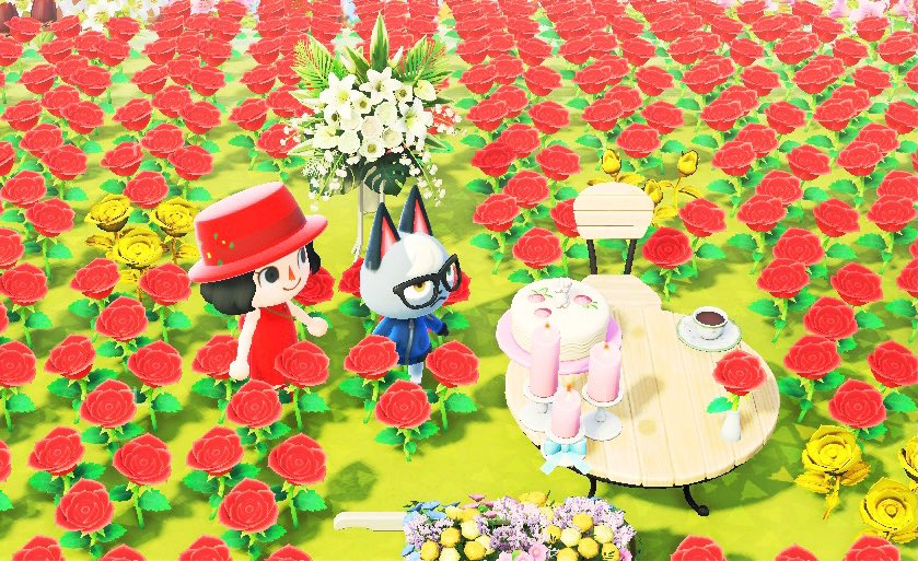 miyuS522's tweet photo. 資生堂とどう森コラボ!どちらも大好きな私得✨
資生堂でメイクアップとドレスアップしてらバラ園で大好きなあの子と
#camellia #scene8
#どうぶつの森 #AnimalCrossing #ACNH #NintendoSwitch https://t.co/RXhwCZdMIK