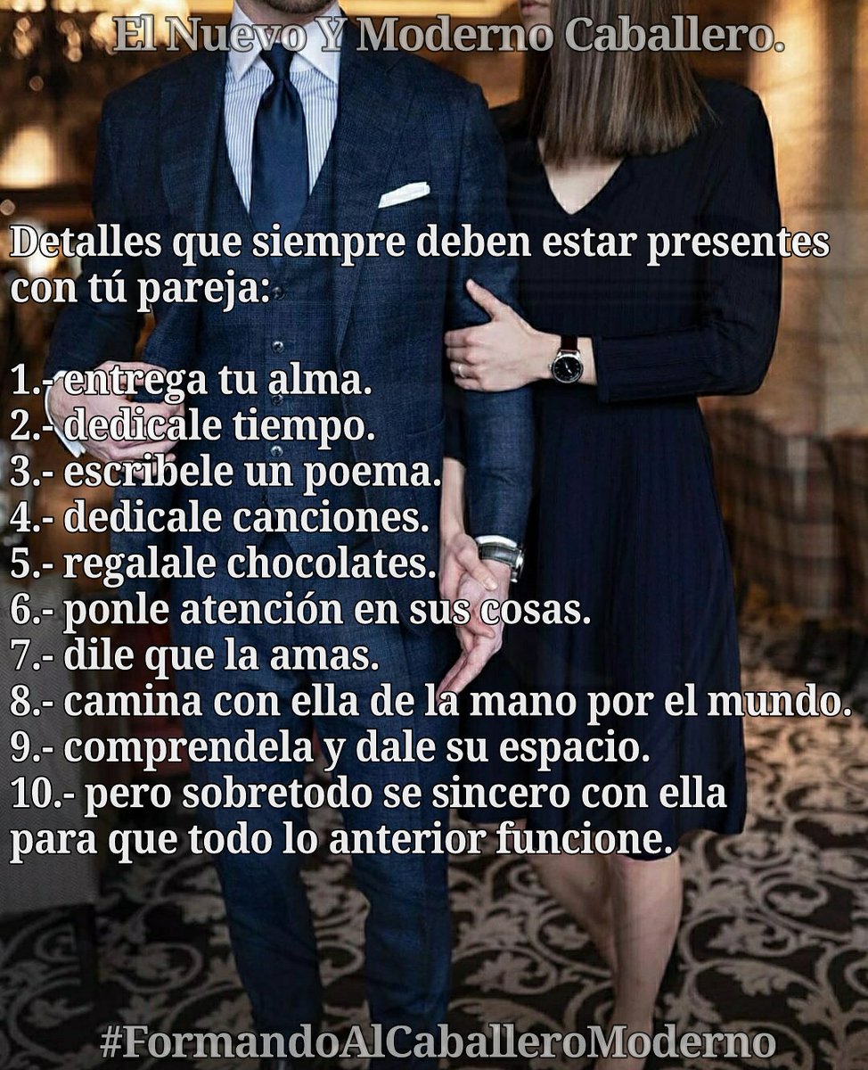 DiegoRedaOK's tweet photo. Reda Tip.
Nunca dejes de hacer sentir especial a la persona que decide estar a tu lado. 

#FormandoAlCaballeroModerno #DiegoReda #ElNuevoYModernoCaballero #Gentleman #ChavitoBien #Caballero https://t.co/HLy9rEgF8f