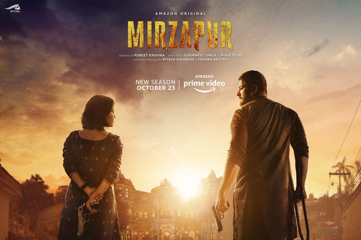 They're back, but from this point, there's no looking back! #Mirzapur2 @YehHaiMirzapur @excelmovies @alifazal9 @battatawada @FarOutAkhtar @ritesh_sid @puneetkrishna @gurmmeet @MihirBDesai @vineetkrishna01