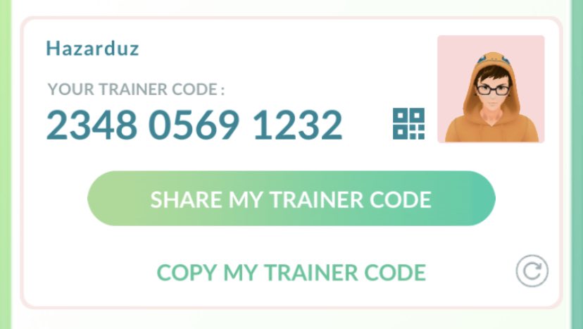 TheHazarduz's tweet photo. Add me on #PokemonGo!
2348 0569 1232
#PokemonGoFriendCode #PokemonGOfriends #PokemonGoFC #Pokemon #PokemonFriends https://t.co/bPzHyTFtj9