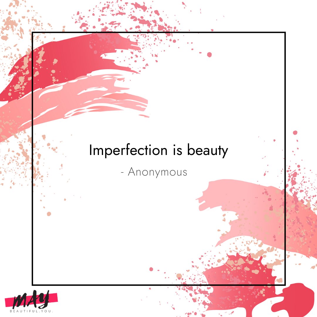 MAY_Cosmetics_'s tweet photo. 😇To all those who are a believers, wishers and doers.... Finding imperfection in all those thing that you do is quite a beautiful way to move yourself towards peace.
✨ You get everything settled when you cherish all imperfections.
#MAYCosmetics #Wednesdaywisdom #Wednesday https://t.co/t37tHb2YP0
