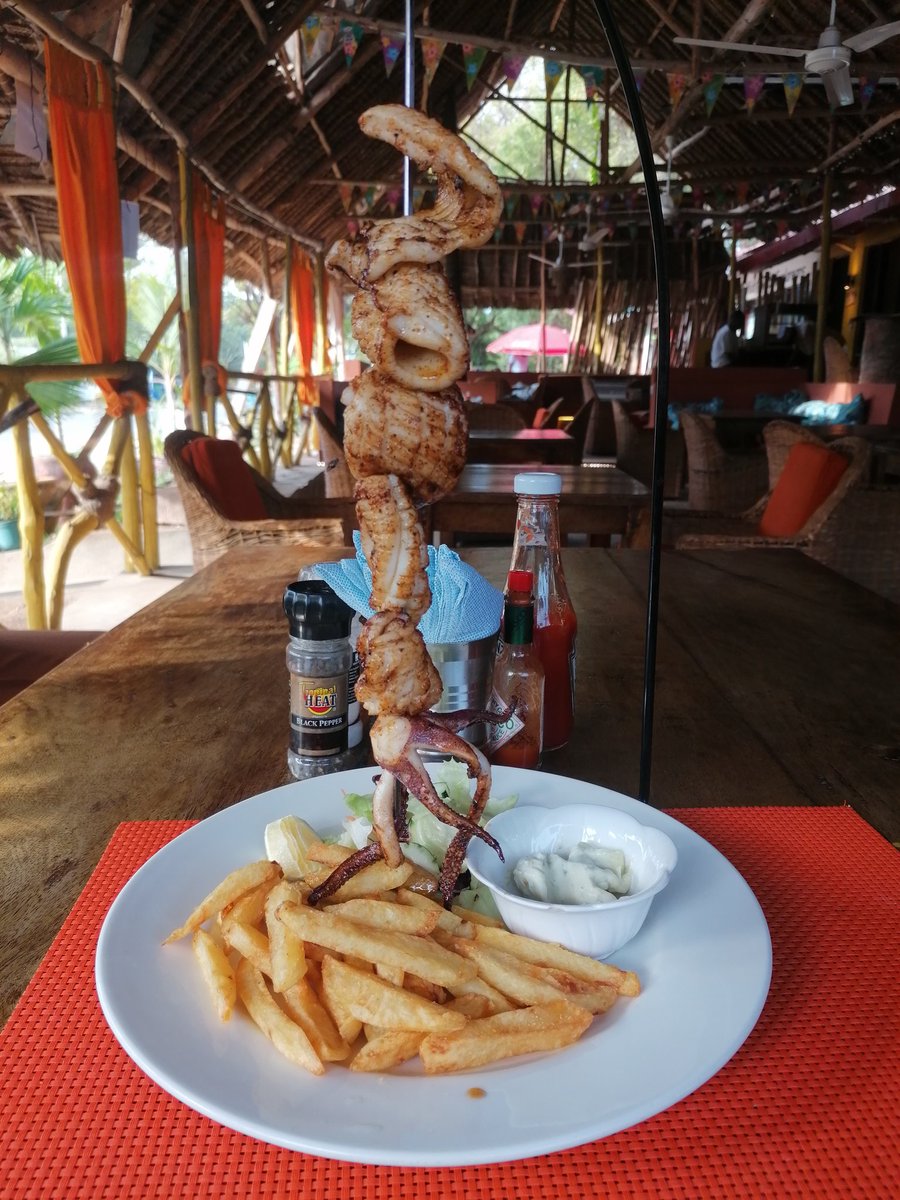 11. Where to EatTiki Bar & Estuary beach resort stood out for me. I can eat Tiki's calamari everyday for the rest of my life and I can swear the Estuary's pizza is imported from Italy.Sea food lovers can try platters at Colobus ShadeAli Barbours cave is nice for fancy dates