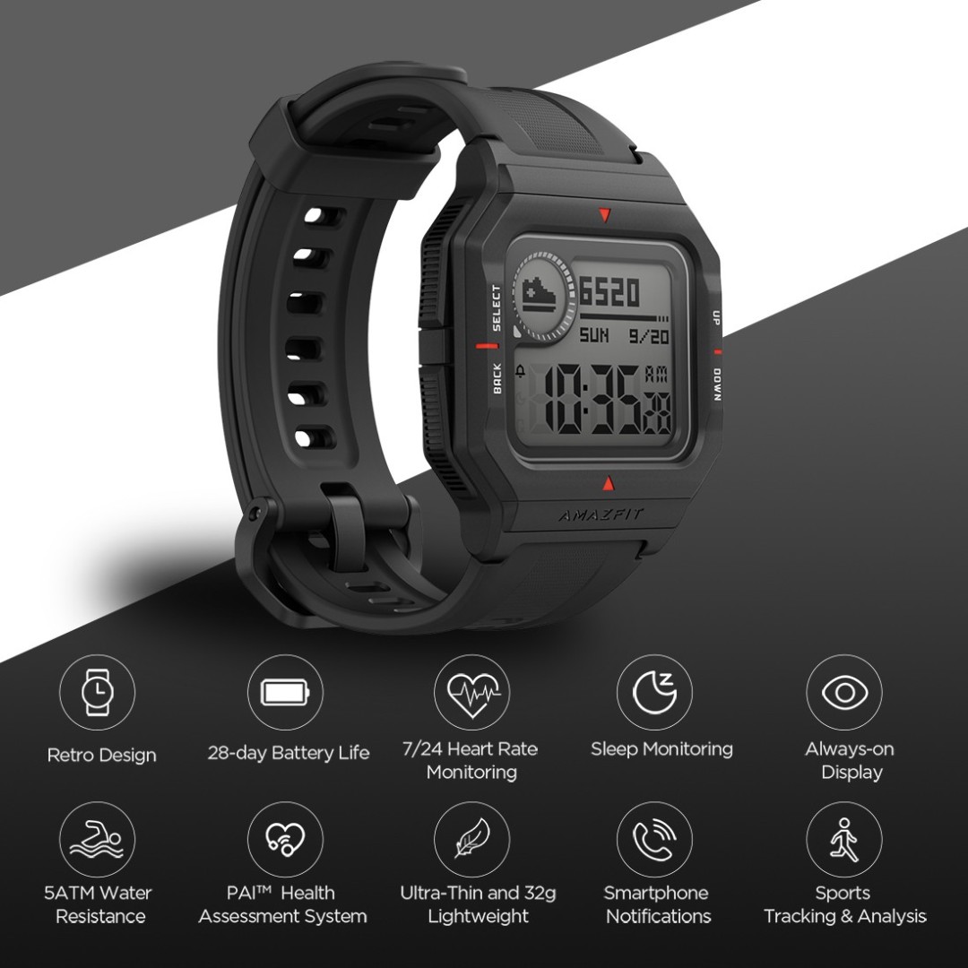 amazfit neo strap size