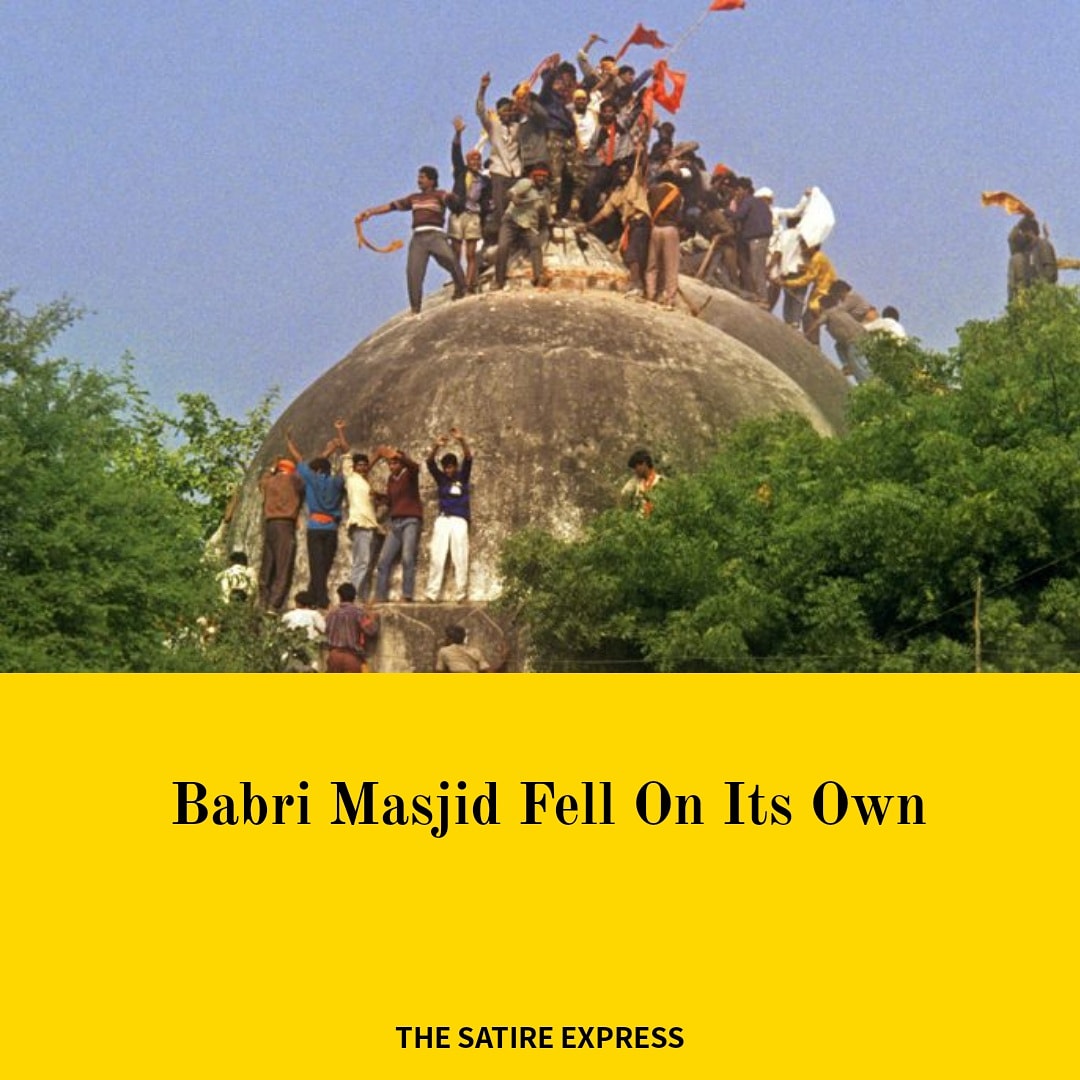 ExpressSatire's tweet image. #BabriMasjid #BabriDemolitionCase