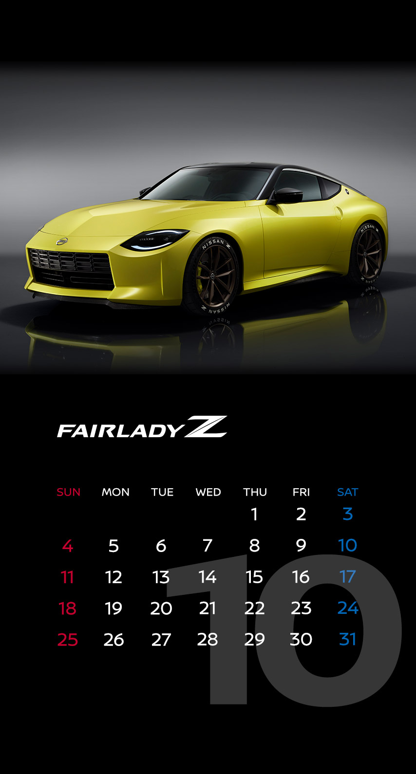 日産自動車株式会社 在 Twitter 上 壁紙カレンダー 10月は フェアレディz プロトタイプ Nissangtr Nismo 日産キックス E Power の3車種 ダウンロードはこちらから T Co Gaz5qybz8y 毎月 人気投票で カレンダーをご用意しています