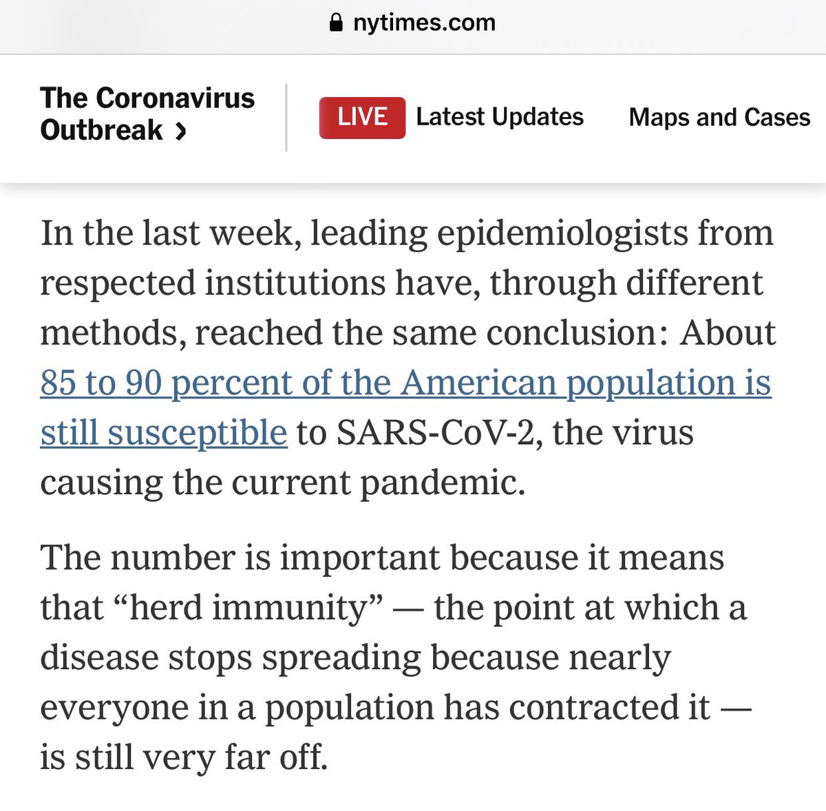 Embarrassing, the Cummins crap gets a write up for the damage it’s doing in the NYT. It would be a lot nicer if Ireland was know for the app than the source of viral video disinformation that is even promoted in our Dail by the chair of our Covid committee  https://www.nytimes.com/2020/09/29/health/coronavirus-herd-immunity.html