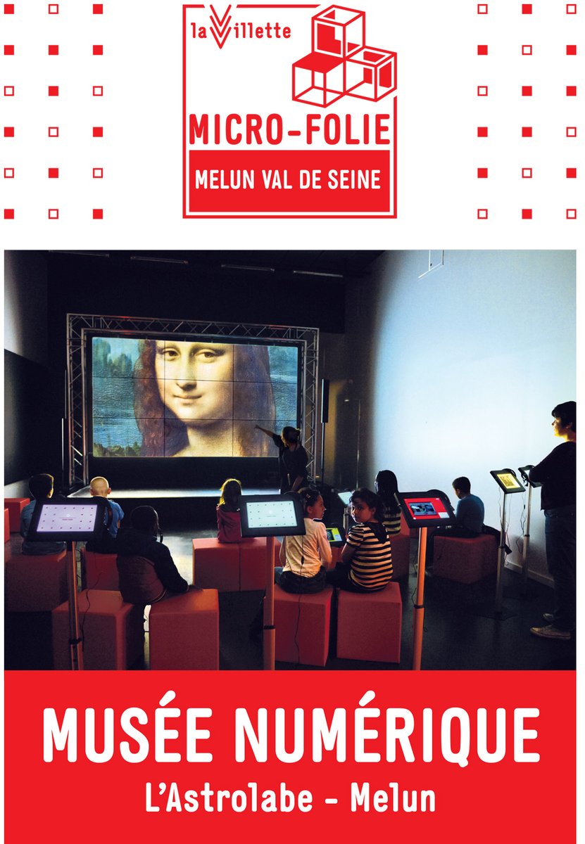 AggloMVS's tweet photo. { 🎨 #MicroFolie 💻} Notre #MuséeNumérique est consultable tous les mercredis et dimanches, de 14h30 à 17h30, à la Médiathèque @astrolabemelun.
⚠️ ATTENTION : la @MicroFolie sera exceptionnellement fermée ce dimanche 4/10. 
Infos 👇 
https://t.co/I1LH3NBZ3R https://t.co/SNjKF5bH5p