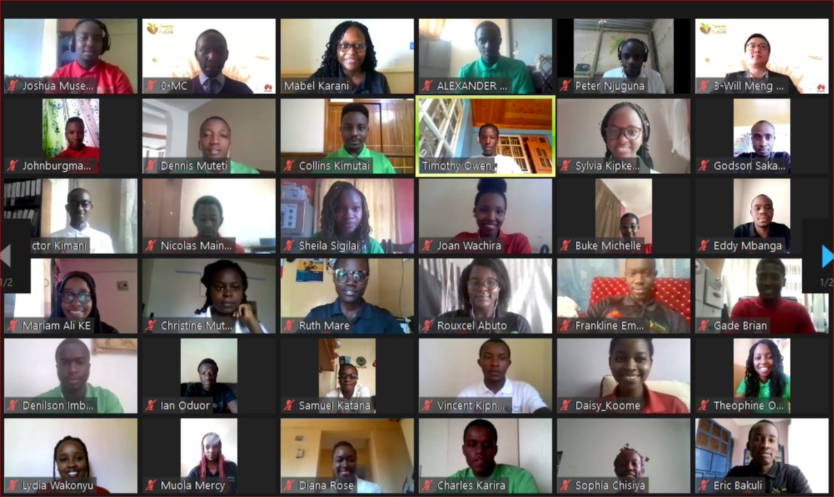 HuaweiKenya's tweet photo. Congratulations to the #SeedsfortheFutureKenya2020 participants for successfully completing the one week training ! It was an honor having  these group of 60, especially amid the current pandemic, which presented with it new opportunities for learning.👏👏 https://t.co/sygOqoEVdH