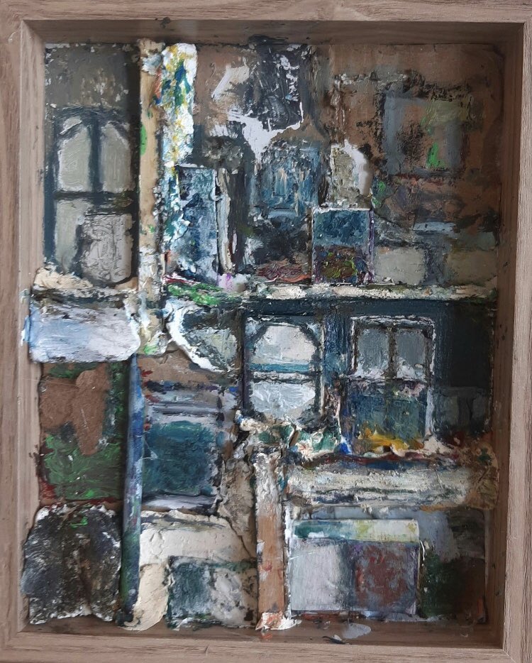 mveldhuis76's tweet photo. Trots op mijn broer, Menno Veldhuis. #Schildert in series, nu bezig met #Rothkos Atelier (gemengde techniek, bij nr 12 nu). #Expressief #kunstenaar, Opleiding Constantijn huygens Hogeschool voor de Kunsten Kampen (1994-1999) en woont in #Potsdam (2004).. https://t.co/GCaWLNLkLi https://t.co/9V0hW88q6Z
