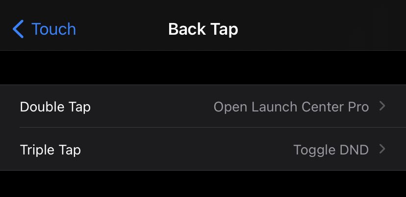 Peter Böttges (@boettges) on Twitter photo Double tap to open <a href="/LaunchCenterPro/">Launch Center Pro</a> is the closest you‘ll get to have somewhat of an <a href="/alfredapp/">Alfred App</a> experience on iOS.
It doesn’t even open the Shortcuts app to redirect! Straight to LCP.
LCP is now an ubiquitously invokable dashboard to quickly perform actions. Thanks <a href="/drbarnard/">David Barnard</a> 👌 Double tap to open <a href="/LaunchCenterPro/">Launch Center Pro</a> is the closest you‘ll get to have somewhat of an <a href="/alfredapp/">Alfred App</a> experience on iOS.
It doesn’t even open the Shortcuts app to redirect! Straight to LCP.
LCP is now an ubiquitously invokable dashboard to quickly perform actions. Thanks <a href="/drbarnard/">David Barnard</a> 👌