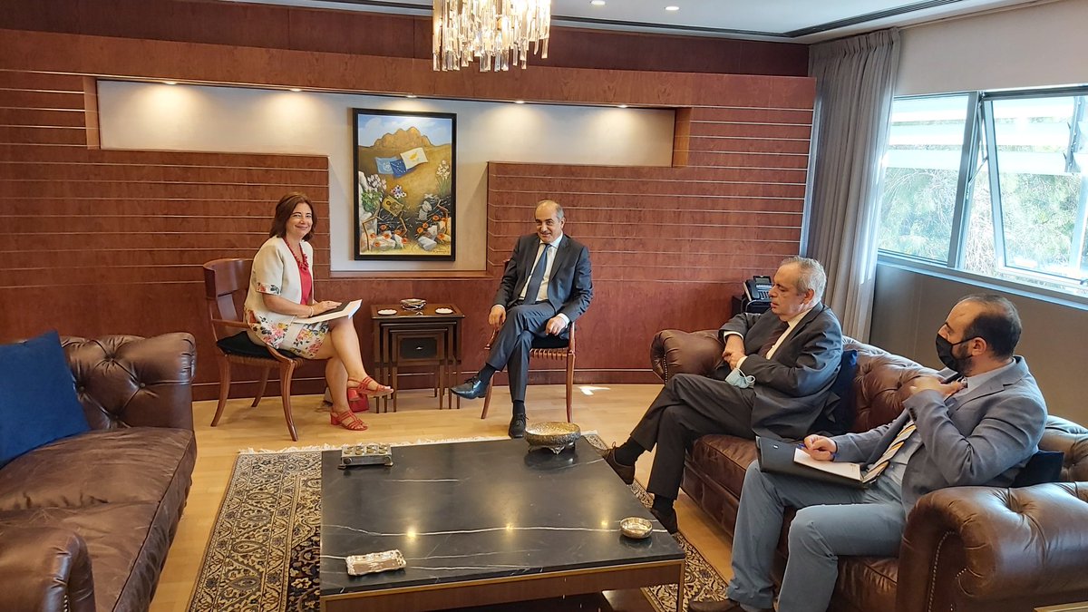 Συνάντηση με την Επιτετραμμένη της Πρεσβείας της Ρουμανίας στην Κύπρο, κα. Daniela-Mariana Sesonov-Tane. 🇨🇾🇷🇴