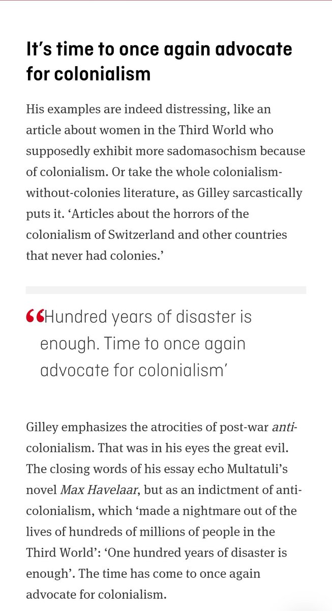 Gilley is a political scientist whose actual research focuses on modern China - which begs the question why  @RLPGBooks thought he was the right person to edit a series on 'Anti-Colonialism'...2/