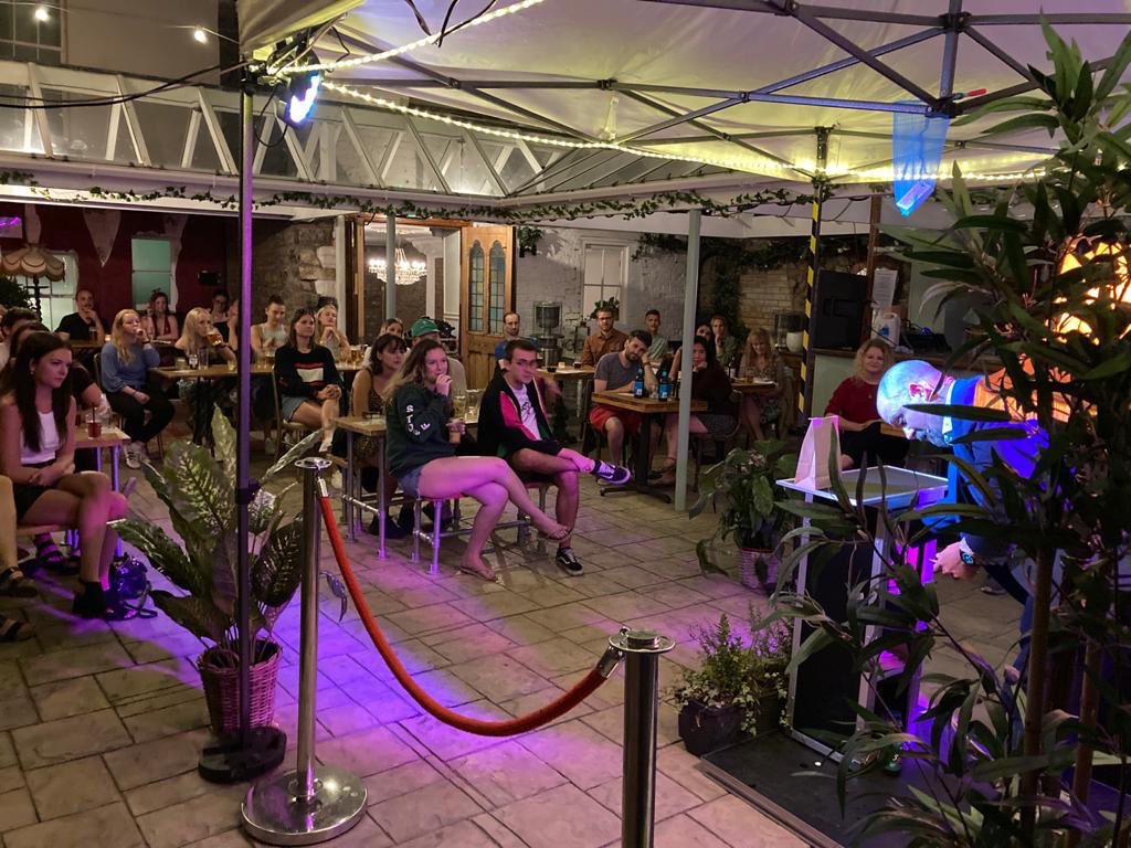 We’re opening our roof again, this time for some top shelf stand up magic! Smoke &amp; Mirrors will be taking over the show again tonight! hdfst.uk/E62780 #comedy #magic #bristol