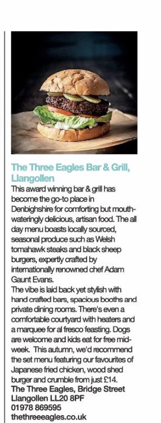 Did you spot us in the latest edition of <a href="/LifeinNW/">Life in North Wales Magazine</a>?
#magazine #food #Wales #llangollen #Cymru #supportlocal