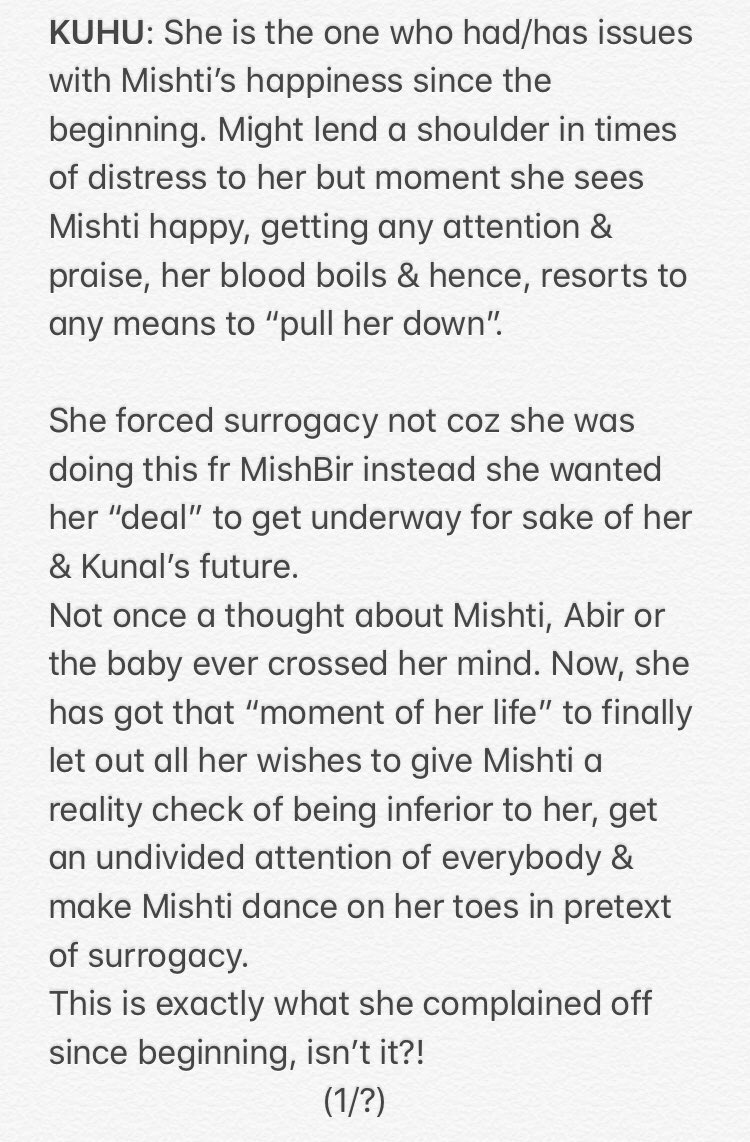 +| Let me start with Kuhu & Kunal (It is just for “characters” so, don’t bring any actor in any manner) |+ #YehRishteyHainPyaarKe |  #YRHPK