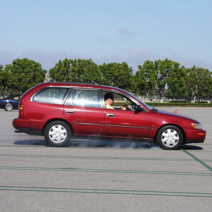 Does braking distance depend on the mass of the car?A boy in my lesson yesterday pointed out that, if the mass of the car gets bigger, the tyres push down more on the road, so the frictional stopping force will be biggerI couldn’t think of a good  #physics reason he’s wrong…