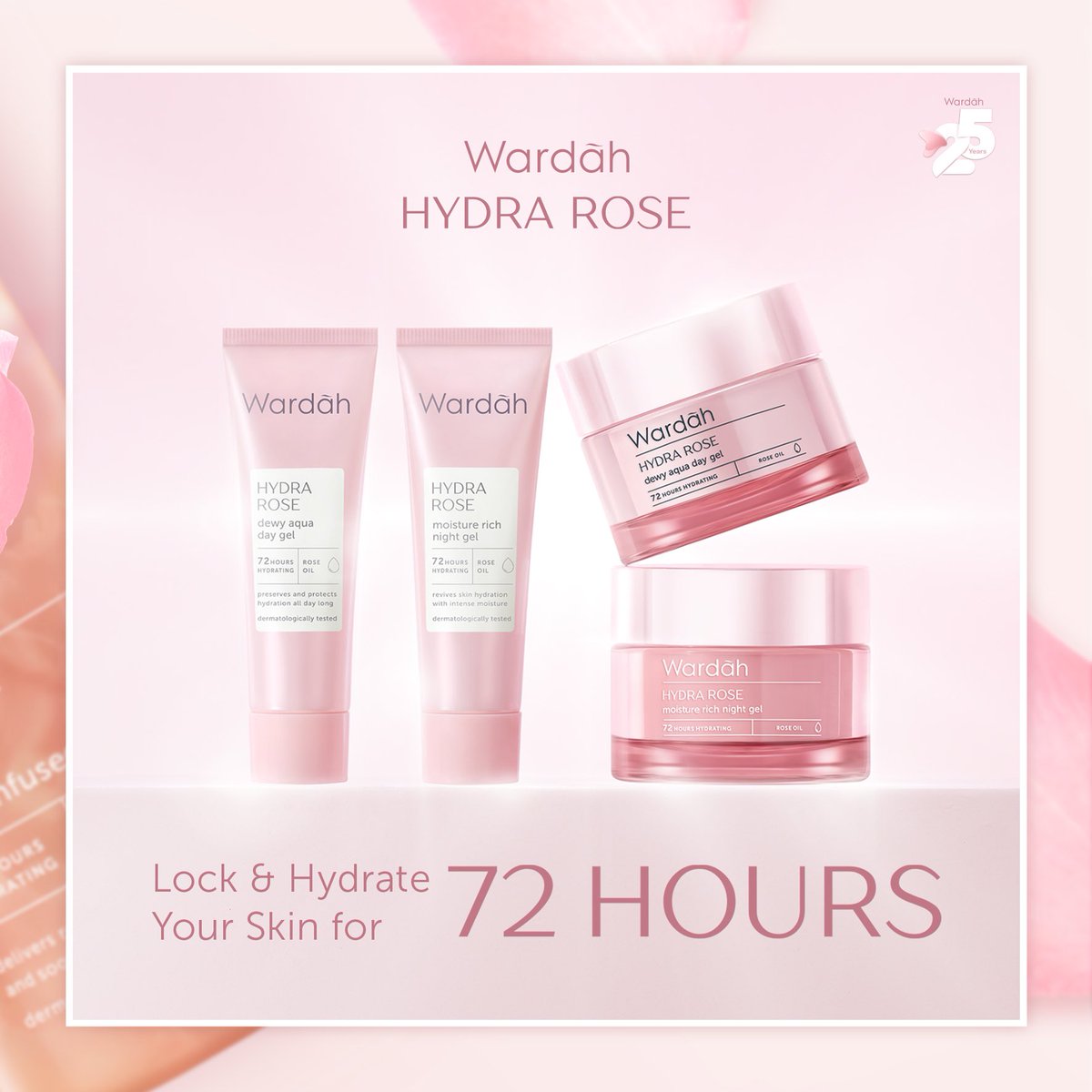 wardah hydra rose moisturizer
