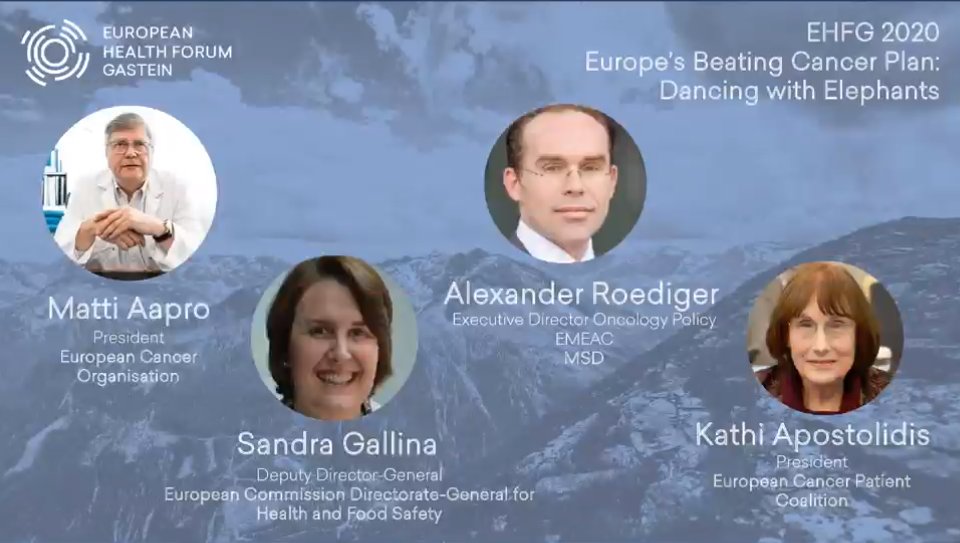 Great first session this morning at #EHFG2020 on #BeatingCancer: #HealthData and new #partherships vital to improve cancer care #EUCancerPlan