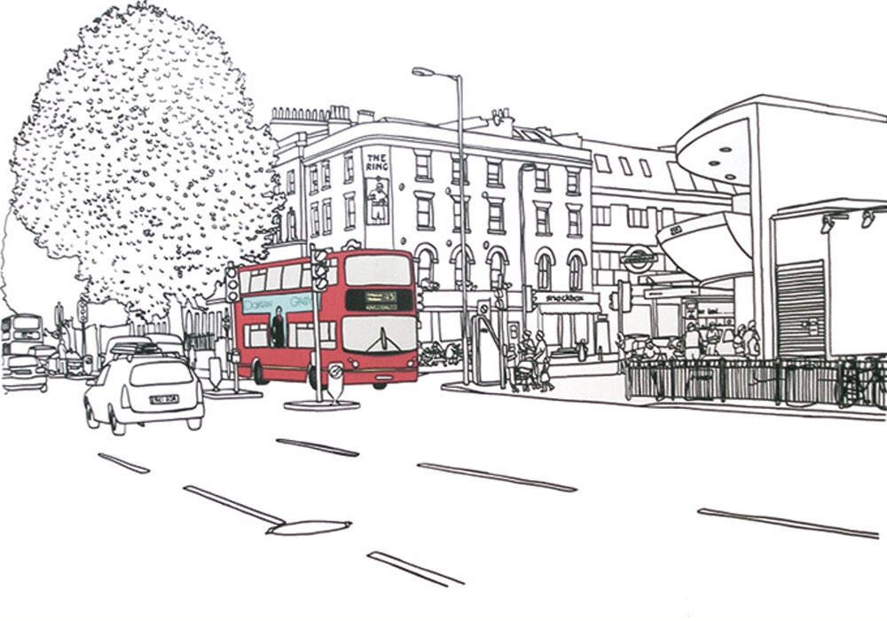 I had studios near #TheCut <a href="/se1/">SE1 - @se1.news on Bluesky</a> for years, it’s a great place to go out to eat and see theatre. I’ve hidden a few things in my #screenprint making the leaves into alphabet soup and a studio postcode on car <a href="/WeAreWaterlooUK/">WeAreWaterloo</a> <a href="/TheRingBar/">The Ring</a> <a href="/youngvictheatre/">Young Vic</a> <a href="/oldvictheatre/">The Old Vic</a> <a href="/the_cut_bar/">The Cut</a>