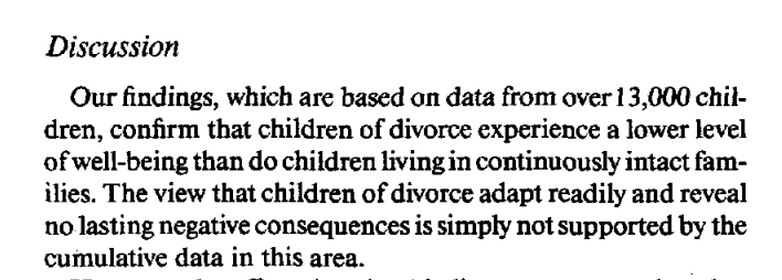 So the children of "baby mamas" are vastly more likely to be poor, beaten, abused, addicted, and uneducated.  https://www.ncbi.nlm.nih.gov/pmc/articles/PMC6313686/https://www.jstor.org/stable/353132