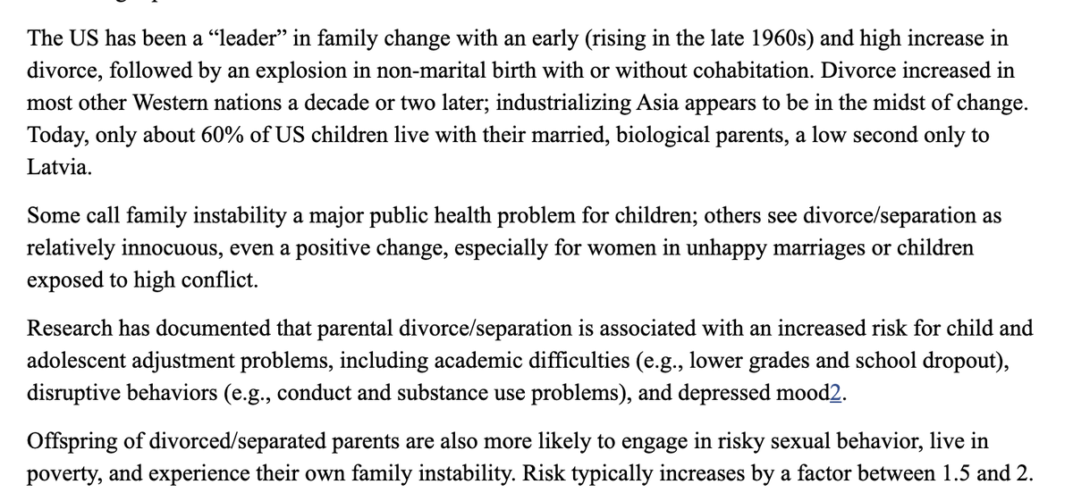 So the children of "baby mamas" are vastly more likely to be poor, beaten, abused, addicted, and uneducated.  https://www.ncbi.nlm.nih.gov/pmc/articles/PMC6313686/https://www.jstor.org/stable/353132