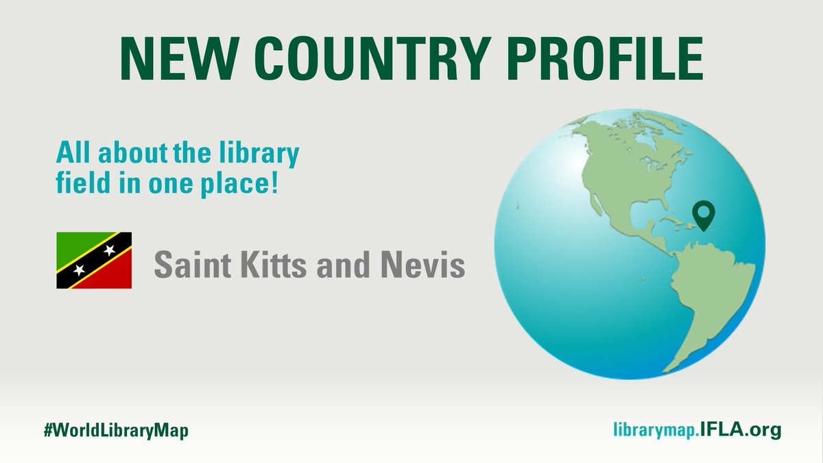 IFLA_LibraryMap's tweet image. The @IFLA #WorldLibraryMap #CountryProfile from #SaintKittsandNevis 🇰🇳 is now online!

Discover all about the #library field in #StKittsAndNevis in one place, developed in collaboration with Charles A. Halbert Public Library.

Check it out here: bit.ly/3bc06i7