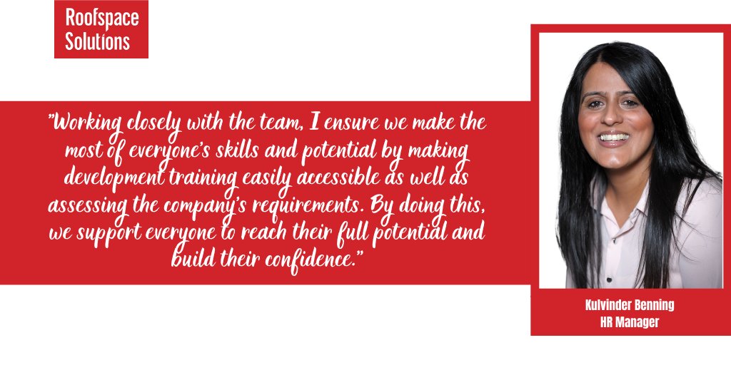RoofspaceUK's tweet photo. As HR Manager at Saint-Gobain Kulvinder is crucial to the running of #RoofspaceSolutions and those who we employ. This is what she said about her #role with us. #meettheteam https://t.co/wQQZv5PHvz