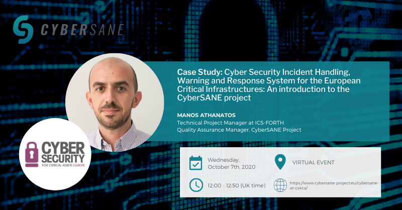 |Event 🥳| In 1️⃣ week, tune into @QGMedia_Tech #CS4CA's EU Virtual Event to see a #CyberSANE Case Study presented by Manos Athanatos @athanat from @ICS_FORTH❗

Click below and use discount code MPVIP❕

cybersane-project.eu/cybersane-at-c…

#EventPartner #Information #security #H2020