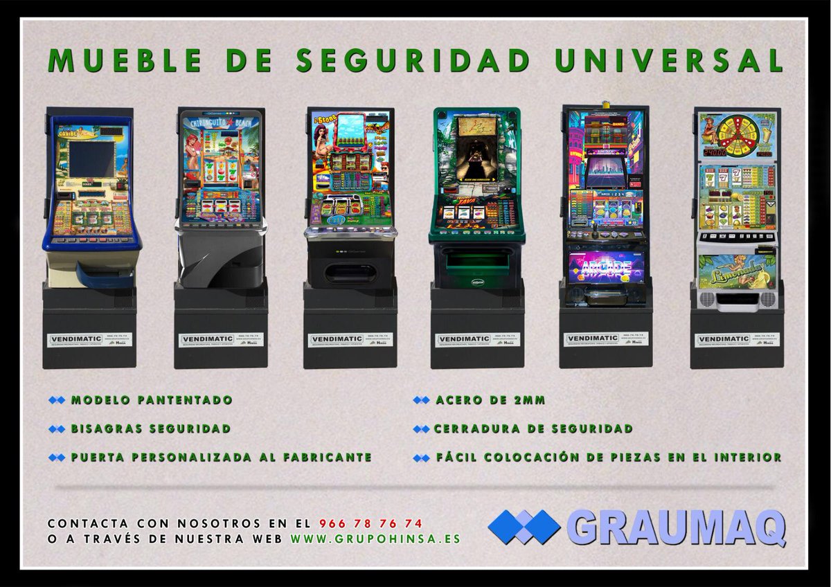 Nos complace informar ℹ️ que seguimos creciendo y también contamos con la autorización ✅ para comercial nuestro nuevo “MUEBLE DE SEGURIDAD” universal para máquinas recreativas 🎰 en las ISLAS BALEARES 👏👏

<a href="/AzarPlus/">AZARplus</a> #Seguridad #apuestas #recreativas
