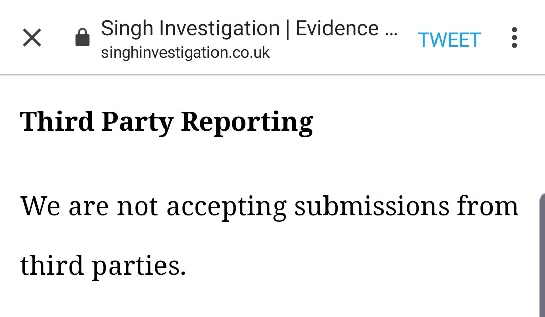Noting also that the inquiry is apparently not accepting submissions from third parties so unclear what is the basis for  @hopenothate submission if not as a third party.