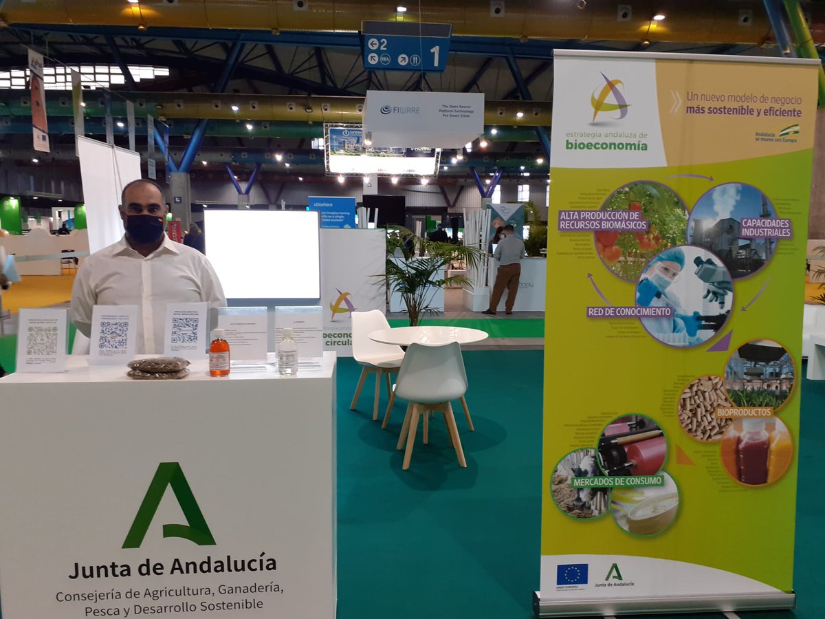 Bioeconomia_And's tweet photo. Preparados para compartir experiencias y proyectos relacionados con la bioeconomía en Andalucía en nuestro expositor de @forogreencities #Malaga
¿Hablamos? #BioeconomíaCircular #Bioproductos #Bioindustria @ictbiochain @Reinwaste @power4bio #BlueBioMed https://t.co/zQON6opnGq