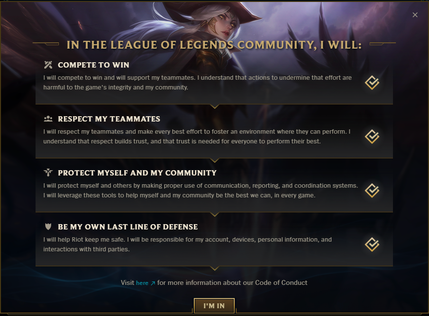 League of Legends Code of Conduct - League of Legends