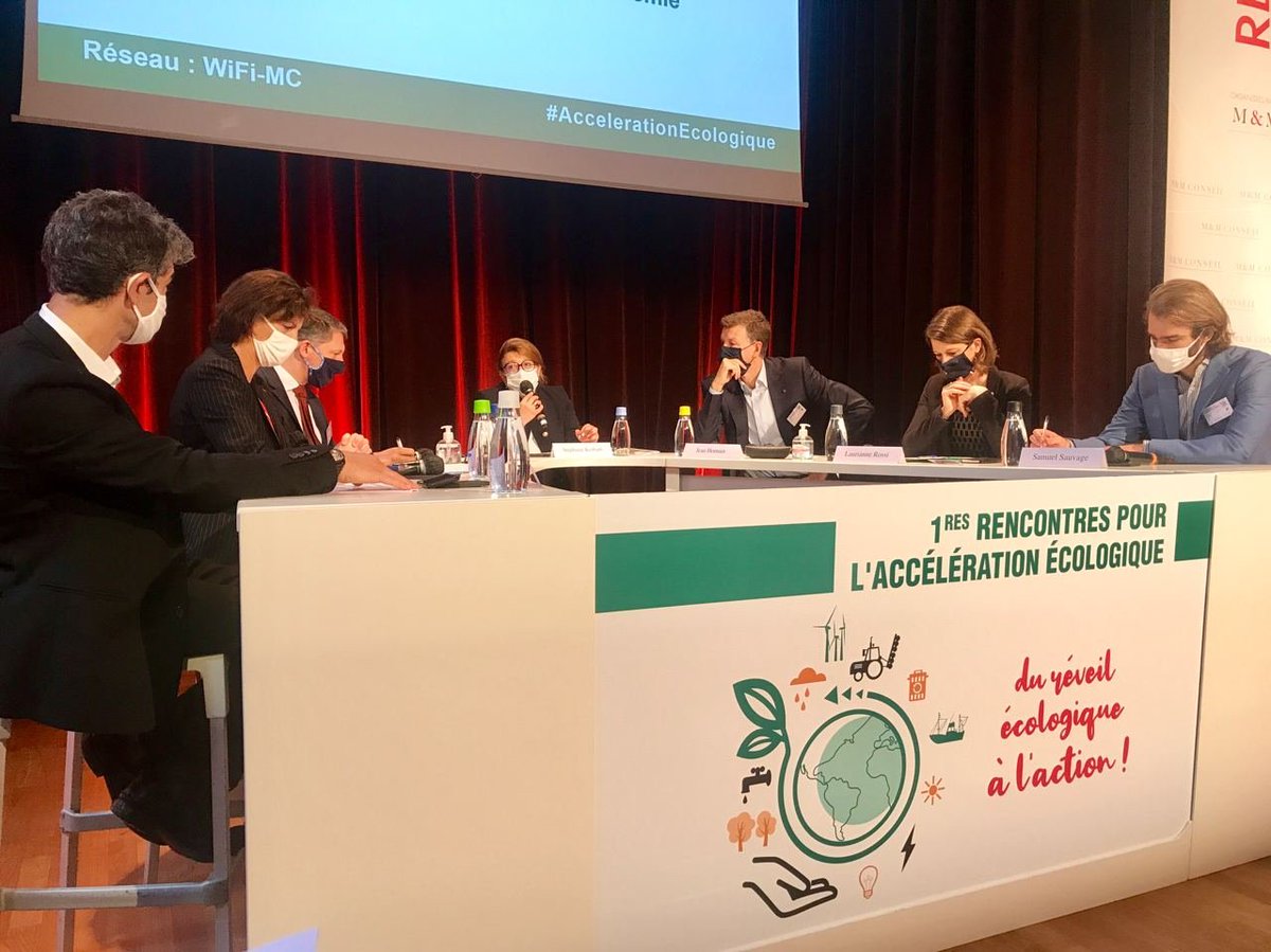 Très heureuse de présider ce matin les premières rencontres pour l'#AccelerationEcologique. 🌍🌿

👉 L'occasion de revenir sur les avancées obtenues dans la loi #AntiGaspillage pour une #ÉconomieCirculaire. Nous devons transformer nos modes de consommation et de production. ♻️