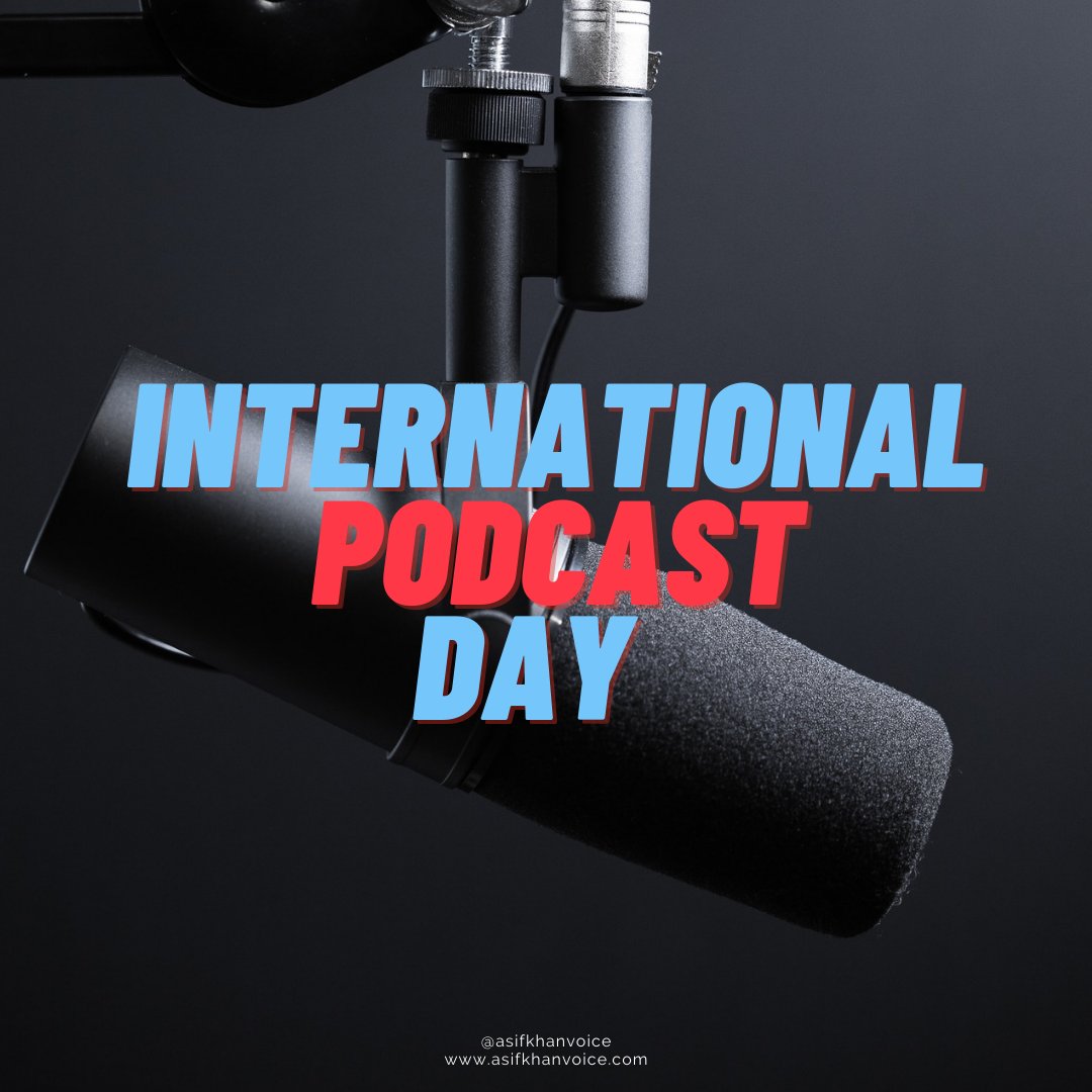 akvoiceover's tweet photo. Happy International Podcast Day!
#podacstday2020 #Podcast #podcasting #podcaster #podcastlife #podcastshow #podcastlove #PodcastJunkie #podcastinglife #PodcastDay #podcastinterview #podcaststudio #asifkhanvoiceovers https://t.co/gj2WT9gMAm