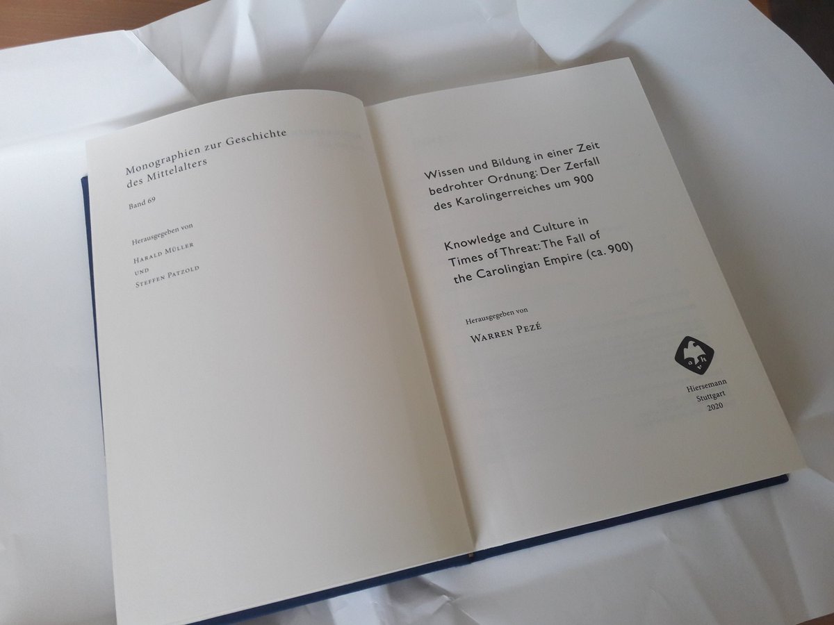 archivebox's tweet image. Fresh from the mailbox: my contributor&apos;s copy of Knowledge and Culture in Times of Threat with my article on pope Formosus and canon law around 900. Thank you @WPezeMed and @SFB_923 for organizing two workshops and the resulting volume!