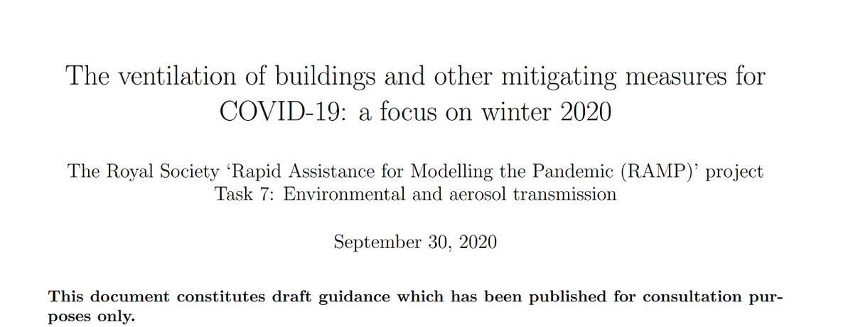 #COVID19 and #ventilation of #buildings during #winter2020: #RAMP #Task7 #document  A massive efforts by team &amp; a must read: Check out here arxiv.org/pdf/2009.12781…  <a href="/HenryBurridge/">Henry Burridge</a> @CathNoakes @pfl4539 <a href="/royalsociety/">The Royal Society</a> <a href="/EPSRC/">Engineering and Physical Sciences Research Council</a> <a href="/PhysicsofLifeUK/">Physics of Life</a> <a href="/AirPollSurrey/">GCARE@AirPollSurrey</a> <a href="/GuildfordLL/">@GuildfordLivingLab</a> @CllrReeves