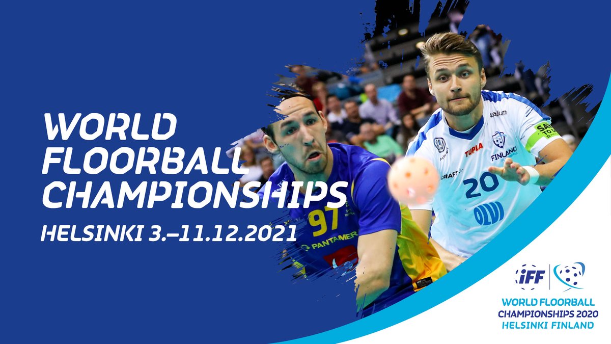 iffwfc's tweet photo. The new dates for the Men’s Floorball Championships were set - Men's WFC will be played December 3rd - 11th 2021 in Helsinki.➡️https://t.co/nVncAQnqeJ
#floorball #WFCHelsinki2020 https://t.co/BtdvyK8yen
