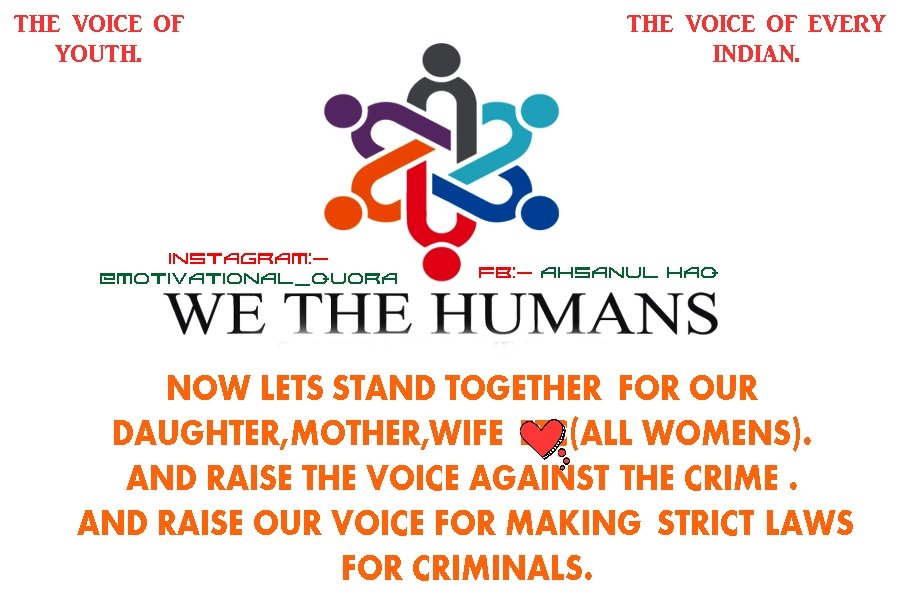 Ahsanul08944584's tweet photo. I request to all Indians please raise your voice against the crimes and specially for womens safety...Lets join the hand together and stand together..
Kuch pane ke liye kuch karna padta hai chup rehne se se kuch nhi hota...
#JusticeForManisha
#rapefree https://t.co/pqSrJDL8DU