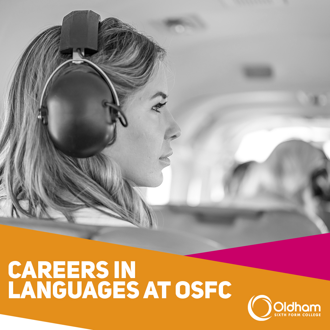 OSFC_Info's tweet photo. The second pathway we’re showcasing is Languages. This pathway can help you become a Teacher, Interpreter, Journalist, and even help start a career in Logistics, Distribution and Travel.

Explore our courses and Xtras on our website > https://t.co/wAGMBsJ62E

#WeAreOSFC https://t.co/ooqh4AHoLe