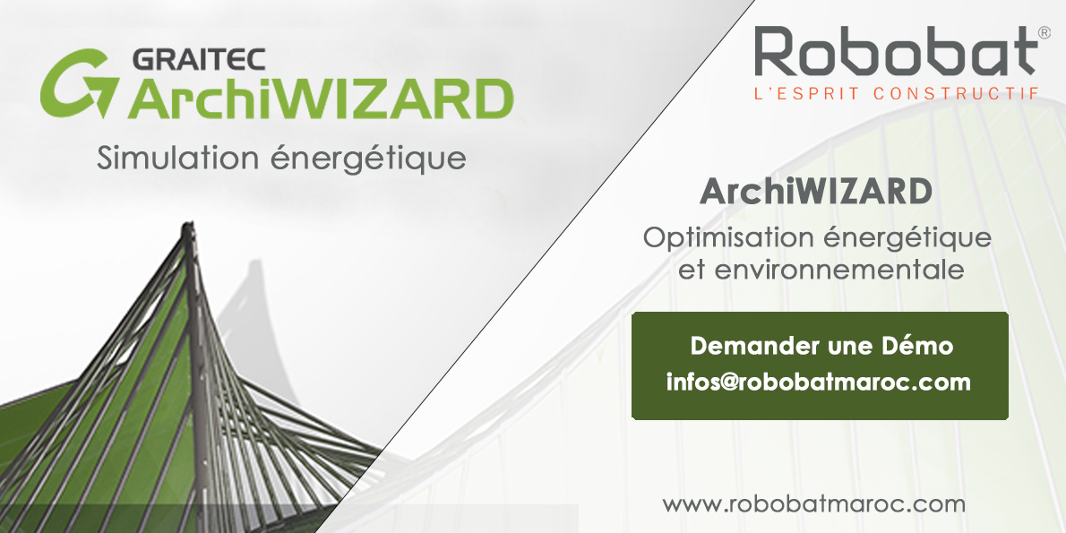 Robobat_Maroc's tweet photo. ⭐️ [ #Solution #BIM #MEP #ArchiWIZARD ]

Logiciel pour l’optimisation et la validation réglementaire de la performance énergétique et environnementale du bâtiment.

👉 Plus d'infos : https://t.co/B04k18eqYC
👉 Demandez votre Démo par ici : https://t.co/gIfsvVHnqn https://t.co/pt3r3AlSsq