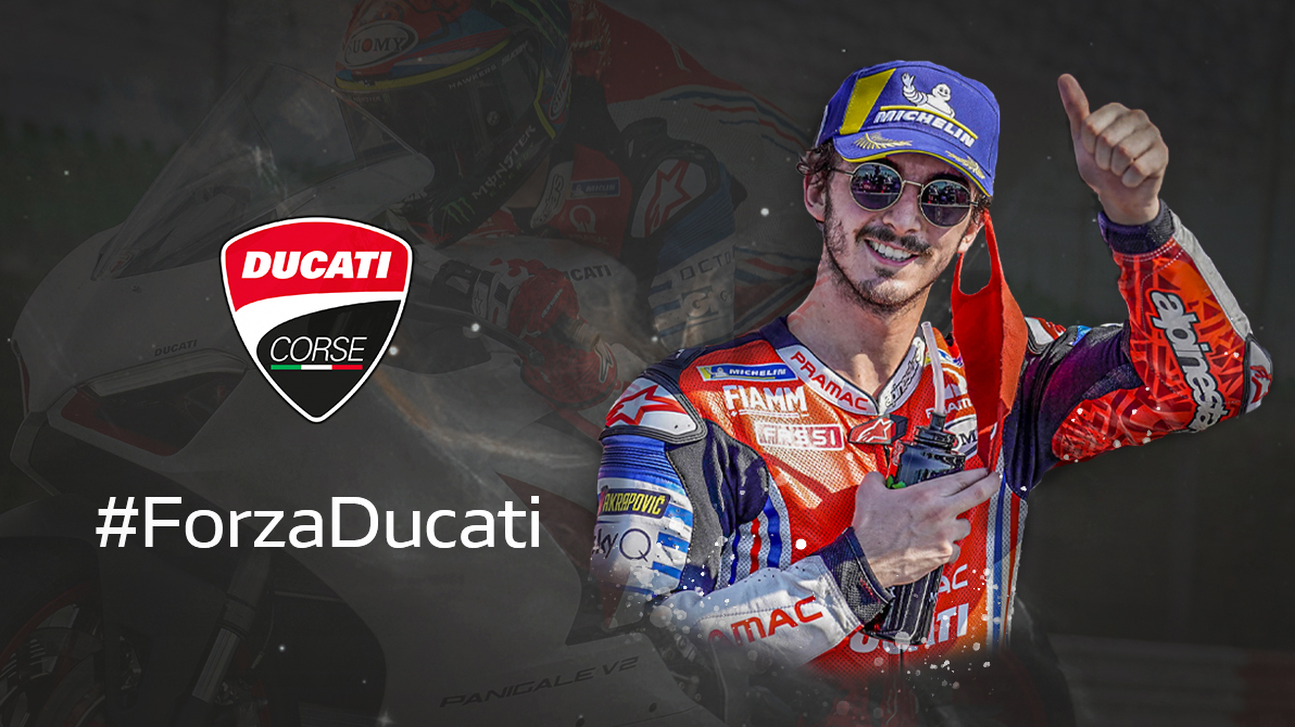 Pecco Bagnaia on Twitter: "#ForzaDucati 👉🏻 https://t.co/4nnSJz9YJR  Finally I can say it, I will be an official Ducati Rider. A dream come  true! @ducaticorse @MotoGP https://t.co/fDenwnieae" / Twitter