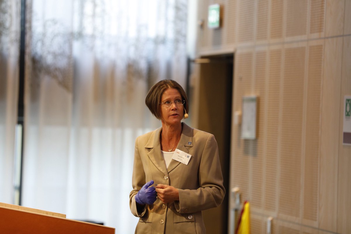 AIMEScenter's tweet photo. Now. AIMES vice-Director Ulrica Edlund talks about how we are proactively addressing the UN #Sustainable development goals by studying many different areas using tools developed in the lab https://t.co/QtMgiOxF8D