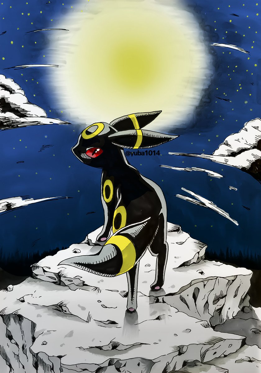 夢羽 ブラッキー Pokemon ポケモン ブラッキー描きました 夢羽 ブラッキー Pokemon ポケモン ブラッキー描きました